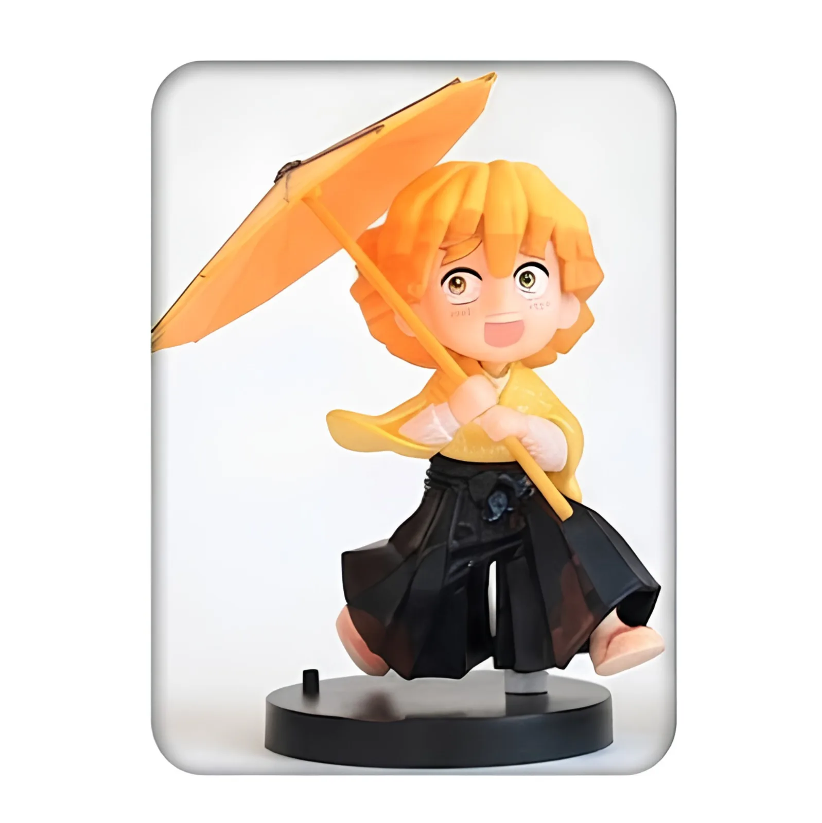 Demon Slayer: Zenitsu Agatsuma "Rainy Day" Chibi Figure