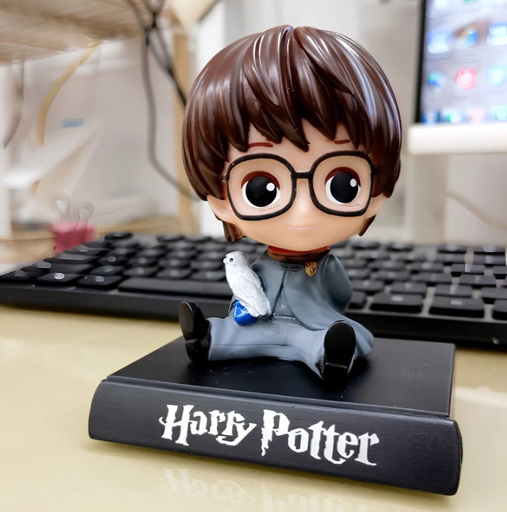 Harry Potter & Hedwig Sitting Bobblehead Figure – Wizarding World Car Dashboard & Desk Accessory