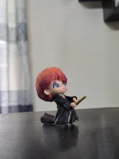 Ron Weasley Broomstick Flying Chibi Figure – Hogwarts Quidditch Flying Lessons Statue