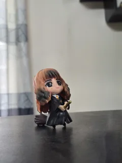 Hermione Granger Broomstick Flying Chibi Figure – Hogwarts Quidditch Flying Lessons Statue